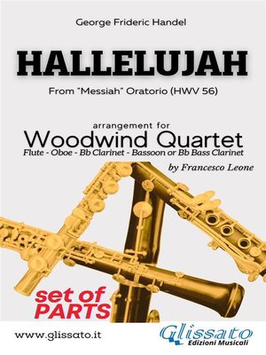 cover image of Hallelujah--Woodwind Quartet (parts)